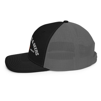 Land Shark Golf "BOMBS, BIRDIES, & BEERS" (Black) - Trucker Cap