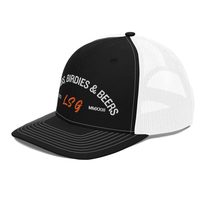 Land Shark Golf "BOMBS, BIRDIES, & BEERS" (Black) - Trucker Cap