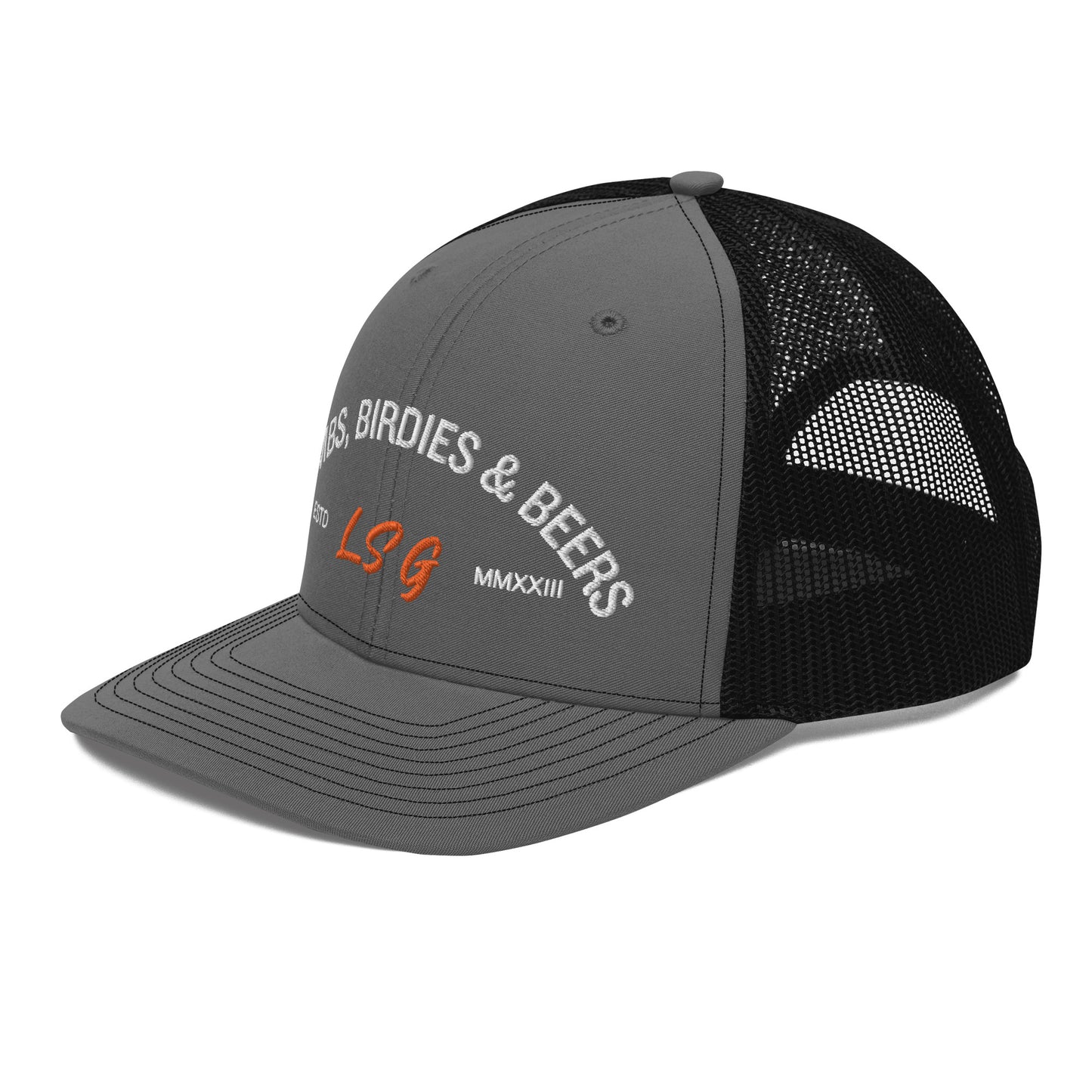 Land Shark Golf "BOMBS, BIRDIES, & BEERS" (Black) - Trucker Cap