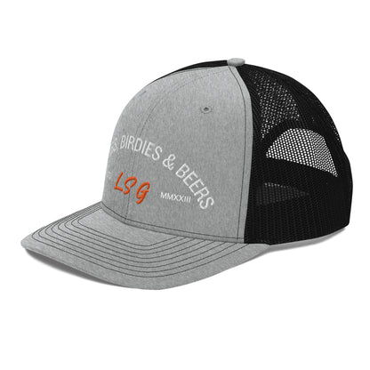 Land Shark Golf "BOMBS, BIRDIES, & BEERS" (Black) - Trucker Cap